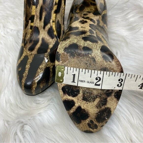 Dolce & Gabbana Women’s Patent Leather Animal Leopard Print Pumps EU 38 - Picture 16 of 16